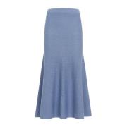 Blauwe Cashmere Rok Aw24 Gabriela Hearst , Blue , Dames