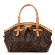 Pre-owned Canvas handbags Louis Vuitton Vintage , Brown , Dames