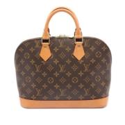 Pre-owned Canvas handbags Louis Vuitton Vintage , Brown , Dames