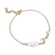 Pearlie Twist Bracelet Enamel Copenhagen , White , Dames