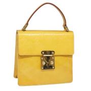 Pre-owned Leather handbags Louis Vuitton Vintage , Yellow , Dames