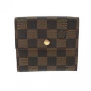 Pre-owned Canvas wallets Louis Vuitton Vintage , Brown , Dames