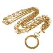 Pre-owned Metal chanel-jewelry Chanel Vintage , Yellow , Dames