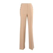 Stijlvolle Straight Broeken Kocca , Beige , Dames