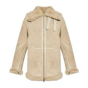 Schapenvacht Jas Burberry , Beige , Dames