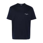 Casual Katoenen T-shirt Comme des Garçons , Blue , Heren