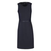 Elegante Zwarte Jurk voor Vrouwen Emporio Armani , Blue , Dames