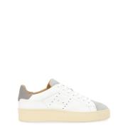 Geveterde Stijl Sneakers met Gaten Hogan , White , Dames