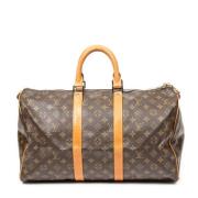 Pre-owned Coated canvas handbags Louis Vuitton Vintage , Brown , Dames