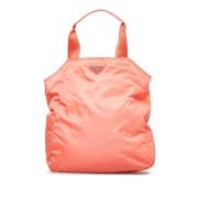 Pre-owned Nylon shoulder-bags Prada Vintage , Orange , Dames