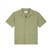 AOP Shirt SS Olaf Hussein , Green , Heren