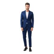 Blauw Elegant Herenpak Mulish , Blue , Heren