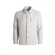 Gekookt wol overshirt Phil Petter , Beige , Heren