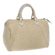 Pre-owned Canvas handbags Louis Vuitton Vintage , White , Dames