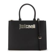 Metalen Lettering Dames Tas Range Just Cavalli , Black , Dames