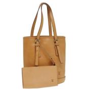 Pre-owned Leather louis-vuitton-bags Louis Vuitton Vintage , Beige , D...