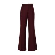 Donker Bordeaux Casual Broek Plan C , Red , Dames