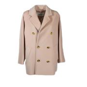 Roze Winterjas Elegant Stijl Max Mara , Pink , Dames