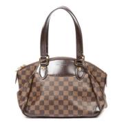 Pre-owned Canvas handbags Louis Vuitton Vintage , Brown , Dames