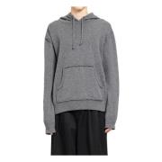 Kasjmier Gebreide Hoodie met Kangoeroezak Maison Margiela , Gray , Her...