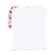 Wit Jersey T-shirt met Iride Print Emilio Pucci , White , Dames