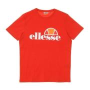 Rode Vurige Heren T-shirt Ellesse , Red , Heren