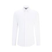 Klassiek Overhemd Hugo Boss , White , Heren