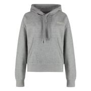 Katoenen hoodie met geribde randen Isabel Marant , Gray , Dames