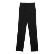 Regular Fit Ronde Broek Dolce & Gabbana , Black , Dames