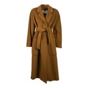 Gestreepte jas Max Mara , Brown , Dames