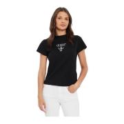 Zwarte T-shirt Colette - Slim Fit Guess , Black , Dames