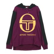 Paars/Zwart Heren Hoodie Sergio Tacchini , Purple , Heren