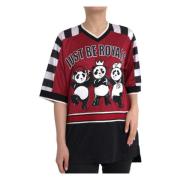 Multicolor Panda Print T-shirt Dolce & Gabbana , Multicolor , Dames