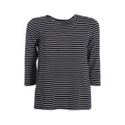 Casual T-shirt met Scalo Design Marella , Blue , Dames