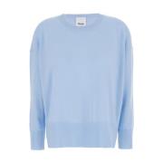 Kasjmier Ronde Hals Sweater Allude , Blue , Dames