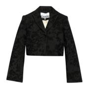 Bloemenpatroon blazer Ganni , Black , Dames