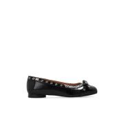 Ballerina's met strik Ganni , Black , Dames