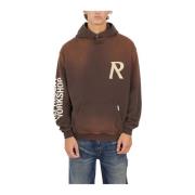 Hoodie met Masking Tape Print Represent , Brown , Heren