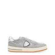 Stijlvolle Lage Damessneakers Philippe Model , Gray , Dames