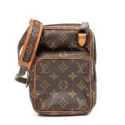 Pre-owned Canvas handbags Louis Vuitton Vintage , Brown , Dames