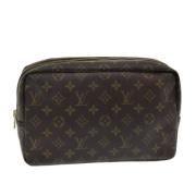 Pre-owned Canvas clutches Louis Vuitton Vintage , Brown , Dames