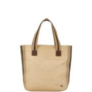 Pre-owned Canvas totes Burberry Vintage , Beige , Dames