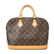 Pre-owned Canvas handbags Louis Vuitton Vintage , Brown , Dames