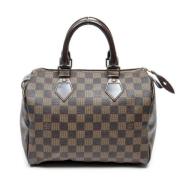 Pre-owned Coated canvas handbags Louis Vuitton Vintage , Brown , Dames