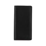 Pre-owned Leather wallets Louis Vuitton Vintage , Black , Dames