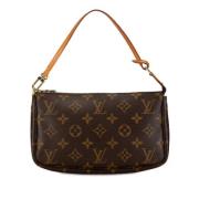 Pre-owned Canvas clutches Louis Vuitton Vintage , Brown , Dames