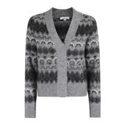 Gezellig Fair Isle Gebreid Vest Vince , Gray , Dames