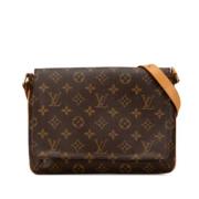 Pre-owned Canvas shoulder-bags Louis Vuitton Vintage , Brown , Dames