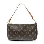 Pre-owned Canvas handbags Louis Vuitton Vintage , Brown , Dames