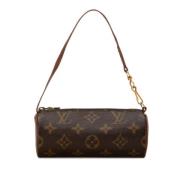 Pre-owned Canvas handbags Louis Vuitton Vintage , Brown , Dames